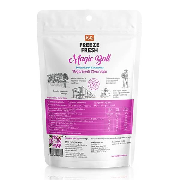 Çocuk Pol’s Freeze Fresh Magic Ball Böğürtlenli Elma Topları 16 gr - Görsel 2