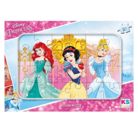 Çocuk PR 704 Prenses Frame Puzzle 24 Parça -Ks Puzzle
