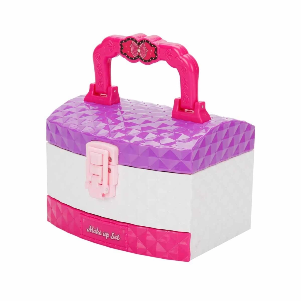 Çocuk Pretty Pinky 3 Katlı Çantalı Makyaj Seti - Görsel 2