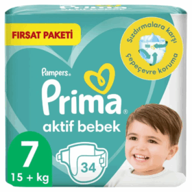 PrimaBebekBeziAktifBebekEkoPaket7Beden34Adet