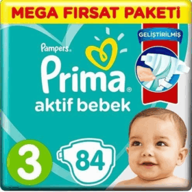 PrimaBebekBeziAktifBebekMegaFırsatPaketi3Beden84Adet