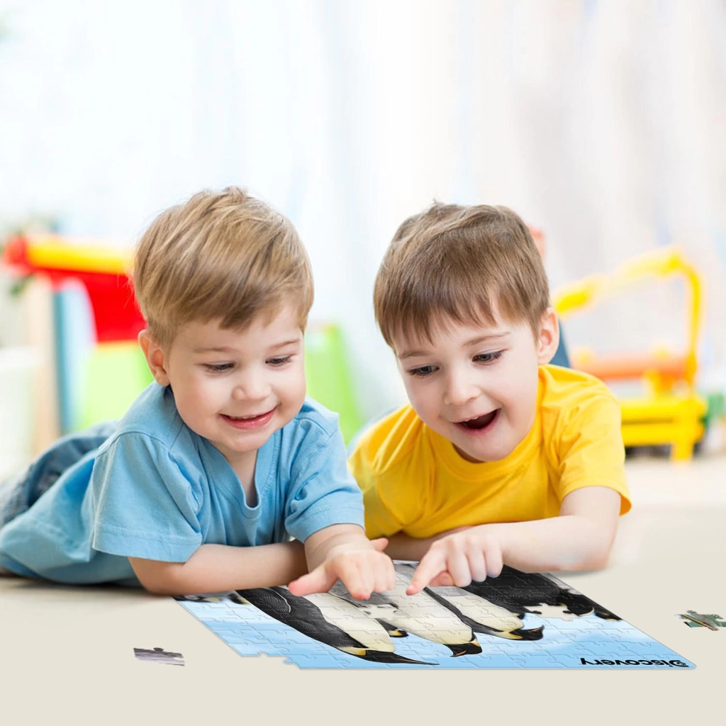 Çocuk Prime 3D - Penguen Pelüş ve Selfie 48 Parça Puzzle 15809 - Görsel 4