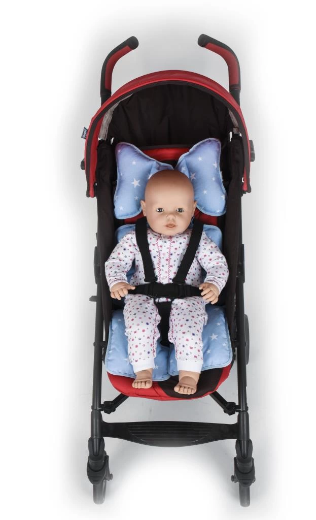 Çocuk Puset ve Oto Koltuğu Minderi ART-8376 Mavi Yıldız - Görsel 3