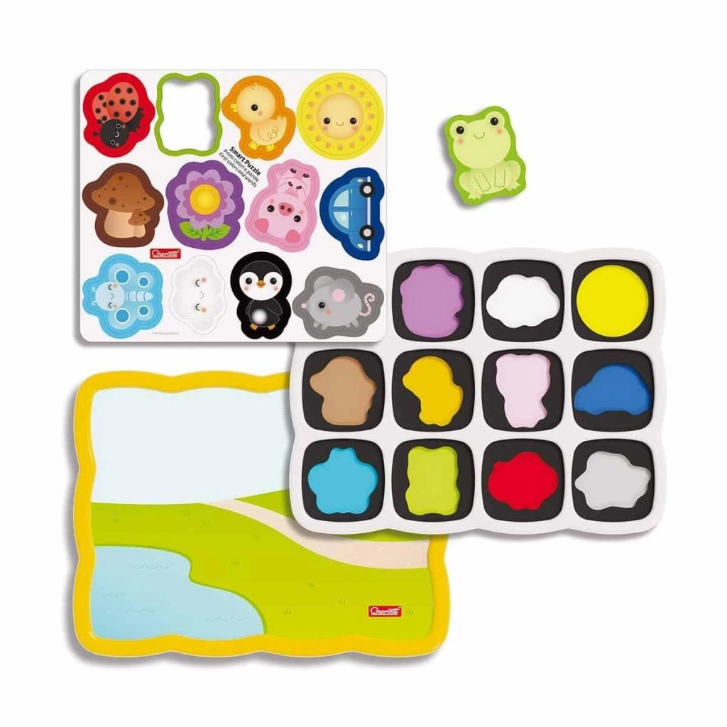 Çocuk Quercetti 13 Parça Smart Puzzle - Görsel 4