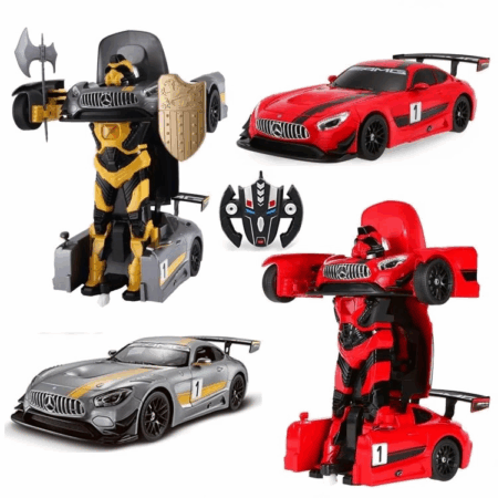 Çocuk Rastar Robota Dönüşen Kumandalı Mersedes AMG GT3