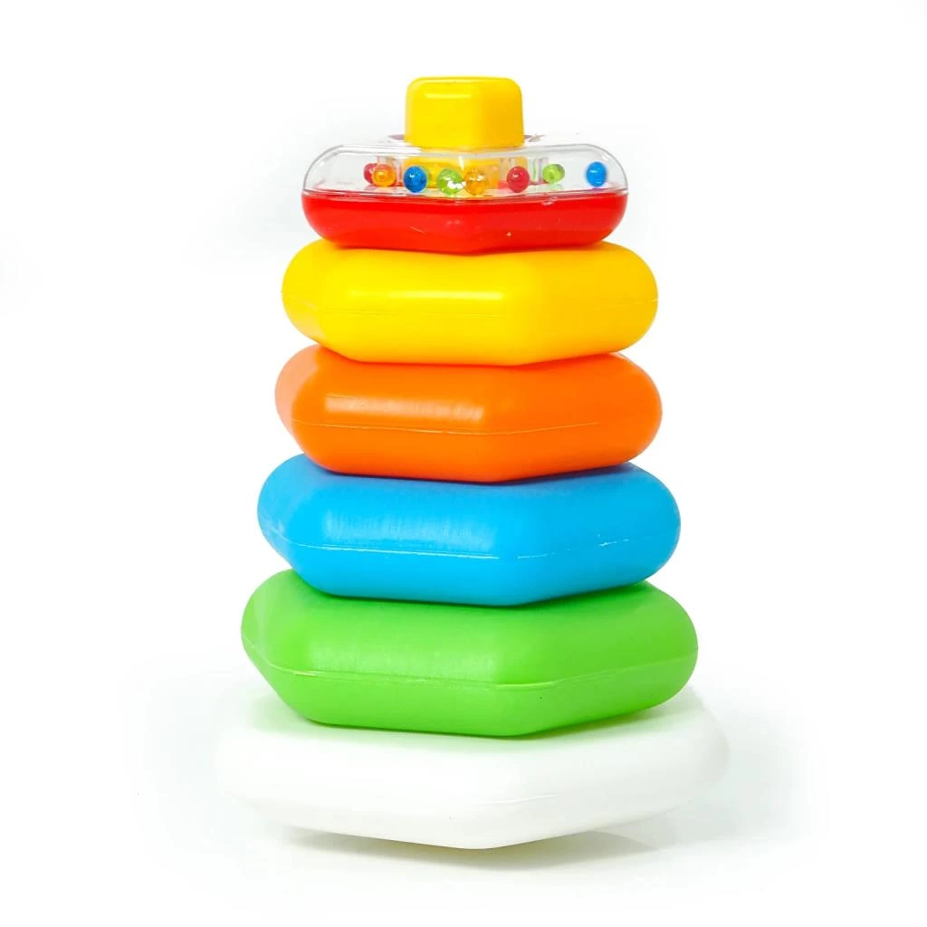 Çocuk Renkli Altıgen Halkalar Çıngıraklı AE-1510 - Görsel 3