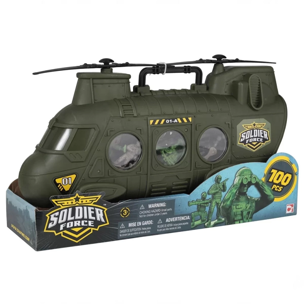 Çocuk Rescue Force Askeri Helikopter Oyun Seti 100 Parça - Görsel 2