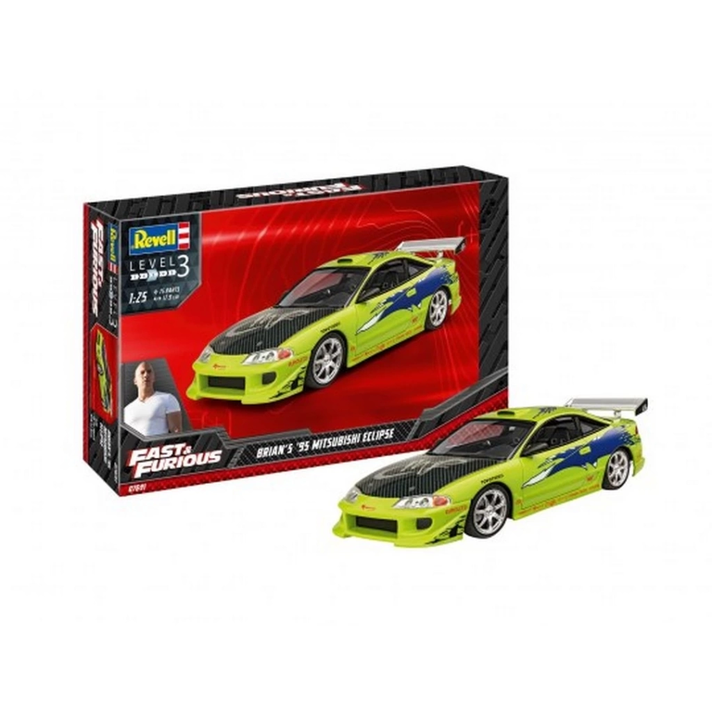 Çocuk Eğitici Oyuncak Revell 07691 Fast & Furious Brian's 1995 Mitsubishi Eclipse - Görsel 2