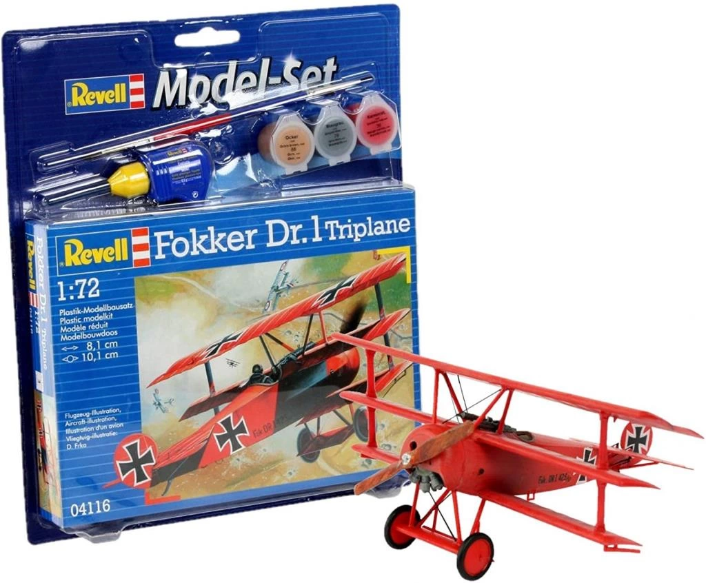 Çocuk Revell 1:72 Fokker Dr.1 Triplane Model Seti 64116 - Görsel 3