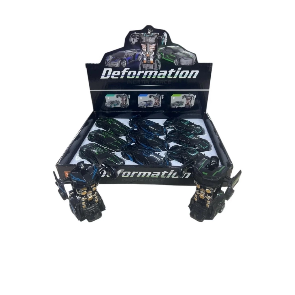 Eğitici Çocuk Robot Olan Siyah Araba