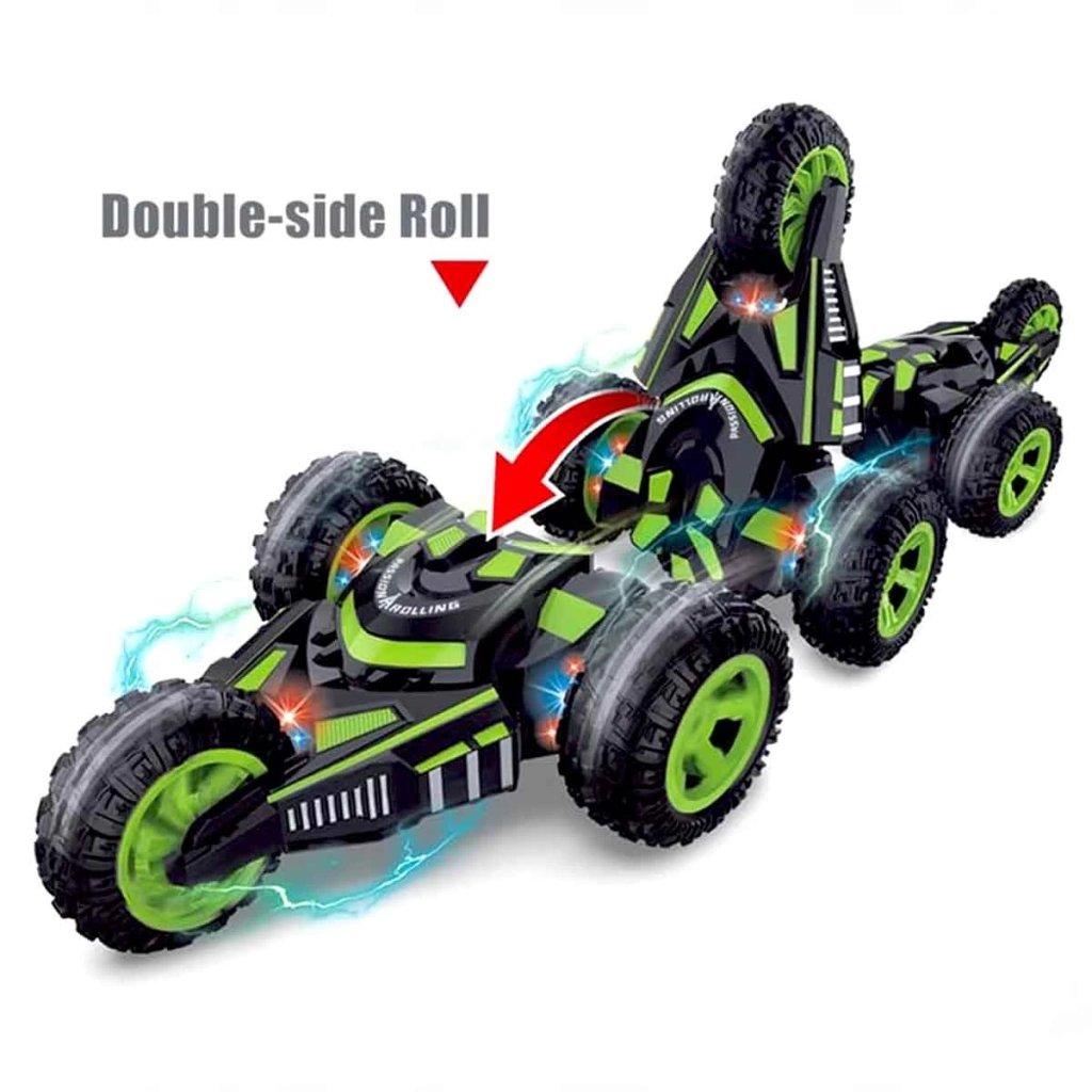 Roll Stunt 3 Teker Şarjlı Kumandalı Akrobat Araba - Görsel 3