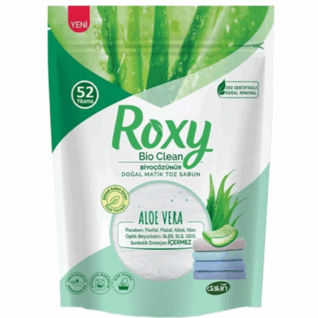 Çocuk Roxy Bio Clean Doğal Matik Toz Sabun Aloe Vera 1600 Gr