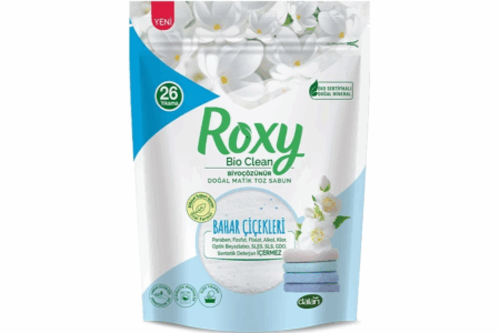 Çocuk Roxy Bio Clean Doğal Matik Toz Sabun Bahar Çiçekleri 1600 Gr