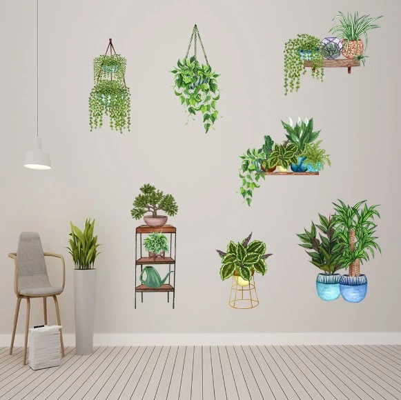 Eğitici Oyuncak Saksılı Çiçek Tasarımlı Yapışkanlı Sticker MC-480D - Görsel 5