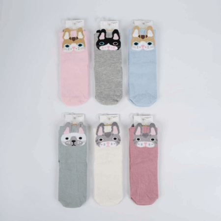 Çocuk Sarman 3D'li Kız Soket Çorap K21000 Asorti