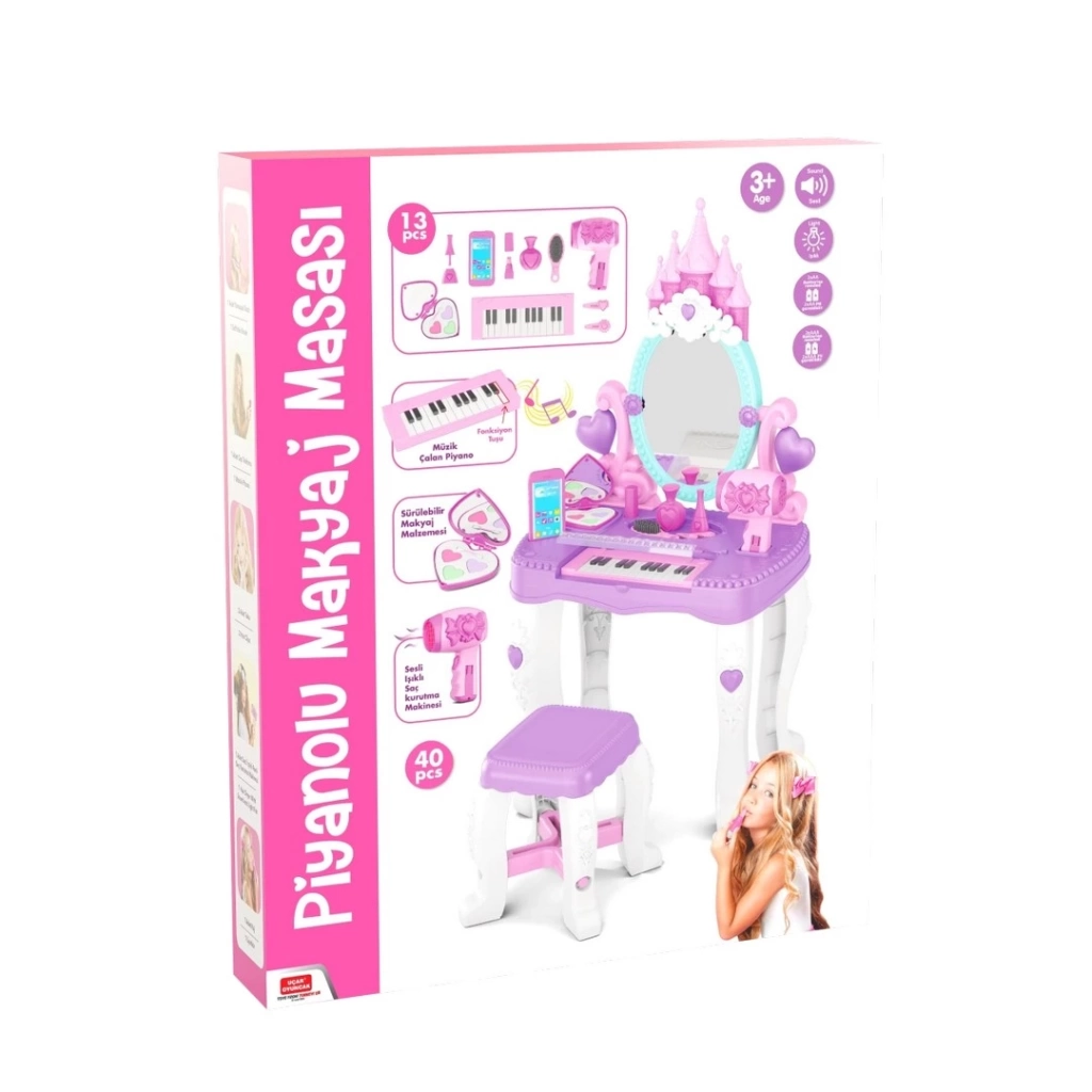 Şato Temalı Piyanolu Güzellik Masası - Görsel 2