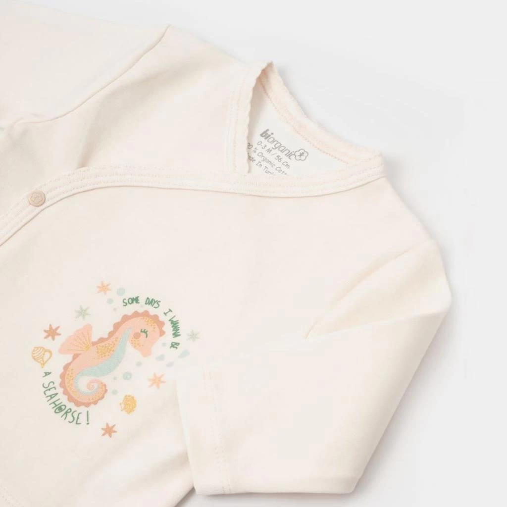 Denizatı Temalı Bej-Mint Renkli 5’Li Yeni Doğan Hastane Seti - Görsel 4