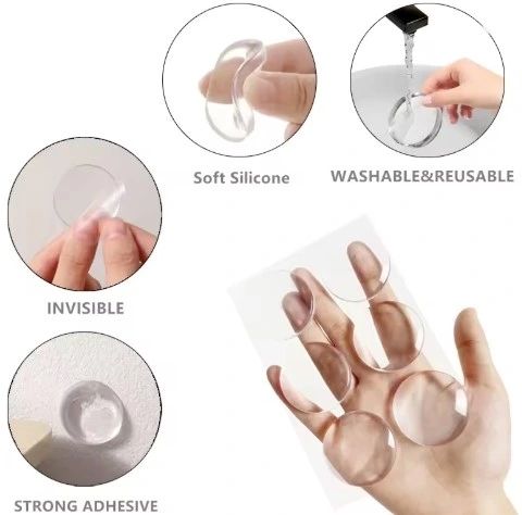 Eğitici Oyuncak Şeffaf Silikon Mobilya ve Kapı Durdurucu Darbe Pedi 6 lı - Görsel 3