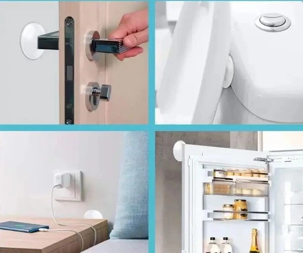 Eğitici Oyuncak Şeffaf Silikon Mobilya ve Kapı Durdurucu Darbe Pedi 6 lı - Görsel 4