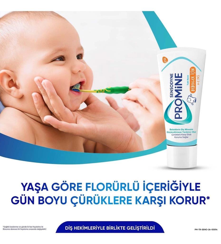 Çocuk Sensodyne Promine Bebekler İçin Diş Macunu 0-2 Yaş - Görsel 4