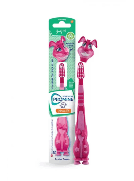 Sensodyne Promine Kids Yumuşak Diş Fırçası 3-5 Yaş Pembe Tavşan