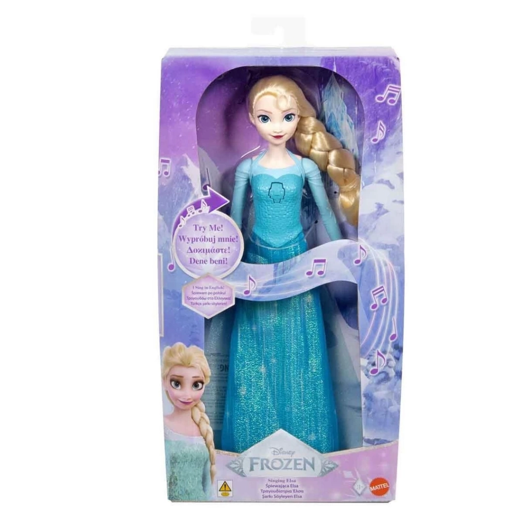 Eğitici Oyuncak Sesli Disney Karlar Ülkesi Şarkı Söyleyen Elsa Bebek 30 cm - Görsel 4