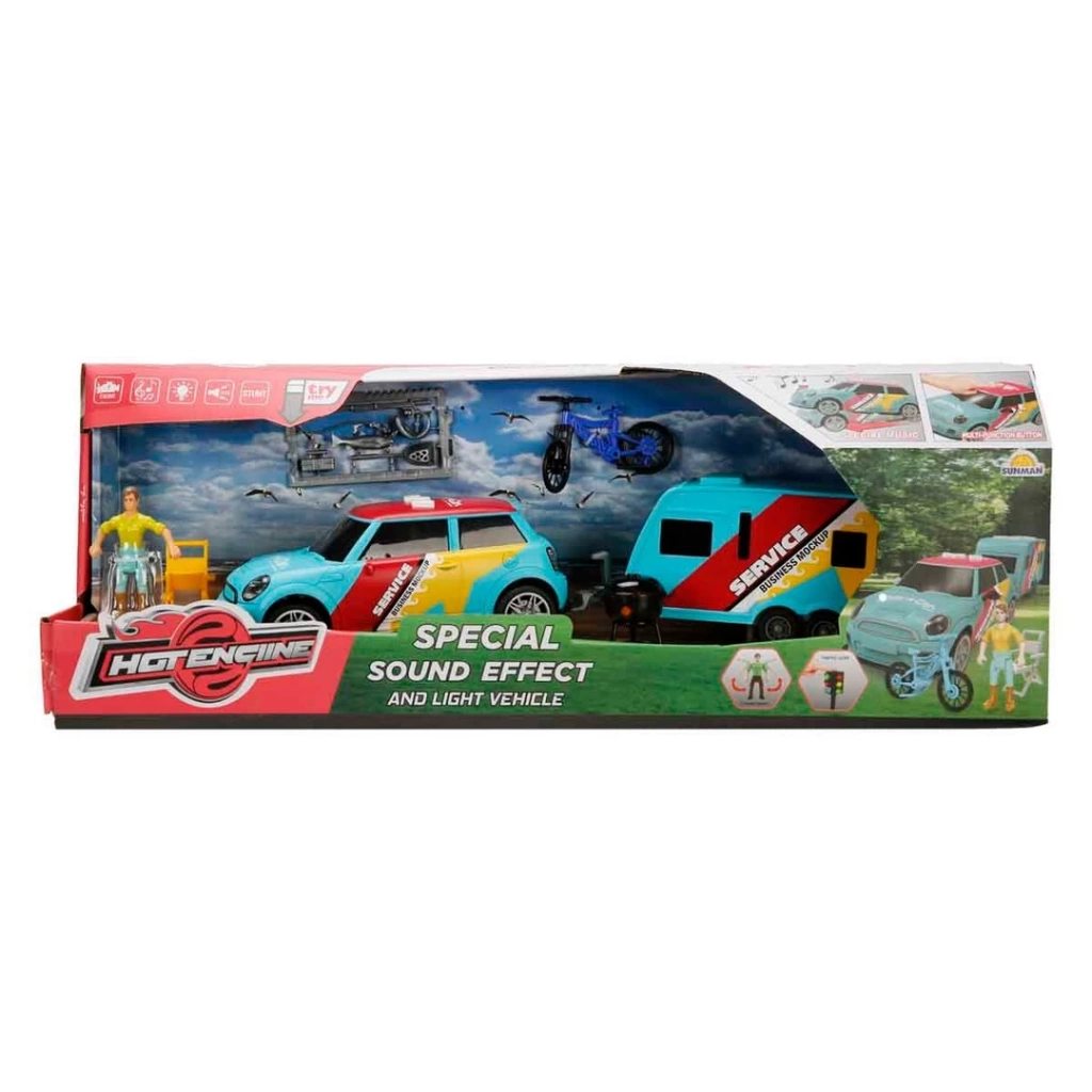 Eğitici Çocuk Sesli ve Işıklı Karavan Seti - Görsel 2