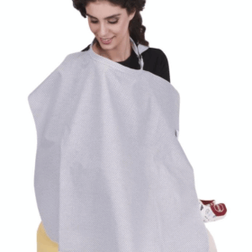 Sevi Bebe Tokalı Emzirme Örtüsü ART-6372 Gri Puanlı