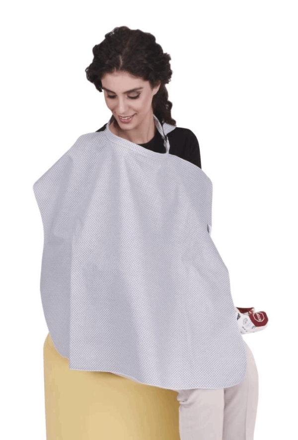 Sevi Bebe Tokalı Emzirme Örtüsü ART-6372 Gri Puanlı - Görsel 2