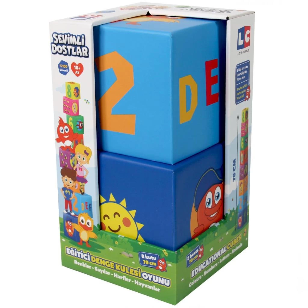 Çocuk Sevimli Dostlar Eğitici Denge Kule Oyunu - Görsel 3