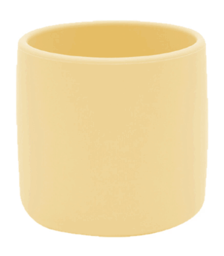 Silikon Mini Bardak Mellow Yellow Bebek İçin Sağlıklı ve Eğitici Bardak