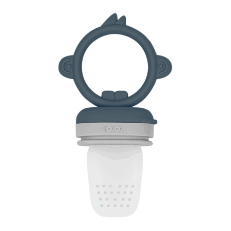 Silikon Püre Meyve Sebze Emziği Deep Blue / Powder Grey