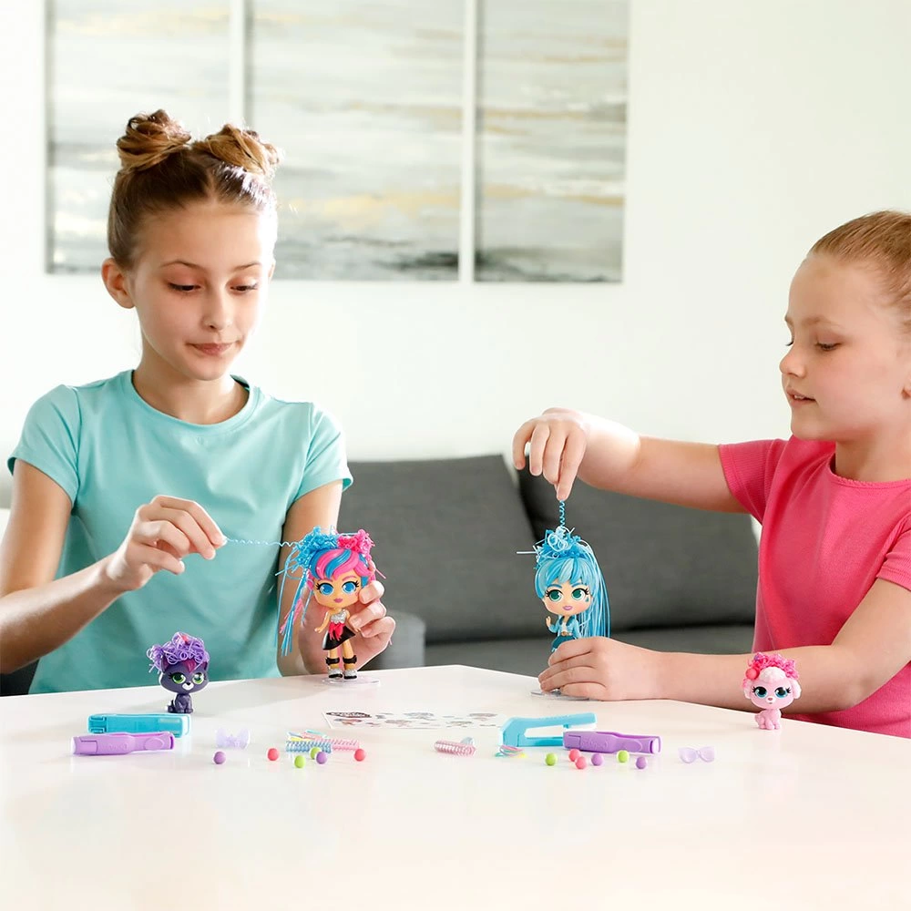 Silverlit Curli Girls Bebek ve Hayvan 3'lü Set - Görsel 4