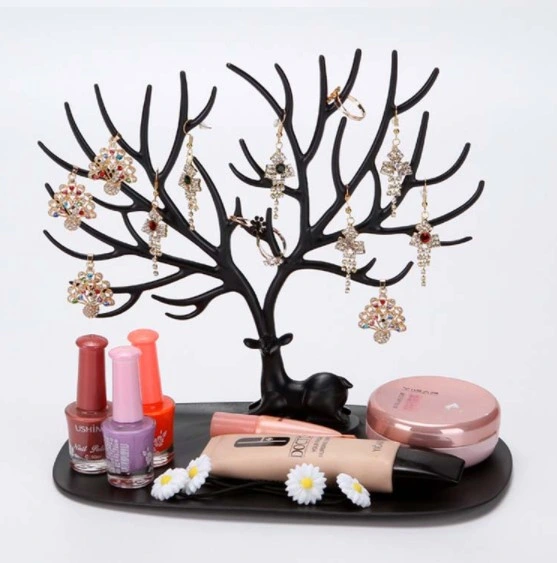 Eğitici Oyuncak Siyah Geyik Tasarımlı Takı Mücevher Standı - Görsel 3