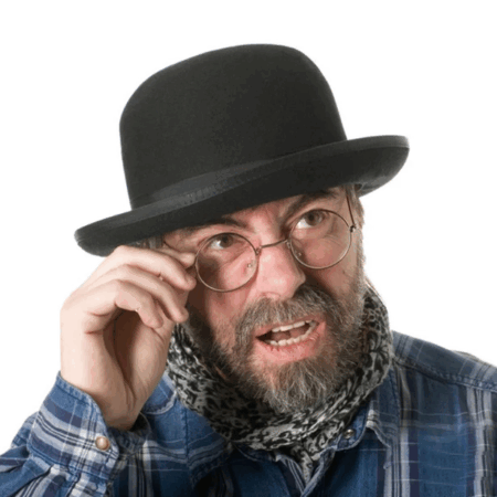 Çocuk Siyah Renk Yetişkin Boy Retro Bowler Derby Şapkası 58 cm