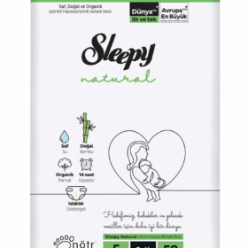 Sleepy Natural Bebek Bezi 2'Li Fırsat Paketi 5 Beden 58 Adet