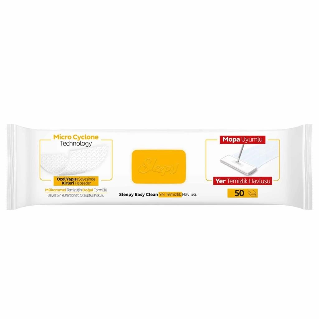 Sleepy Yer Temizlik Havlusu Mop Uyumlu 50 Adet Arap Sabunlu - Görsel 2