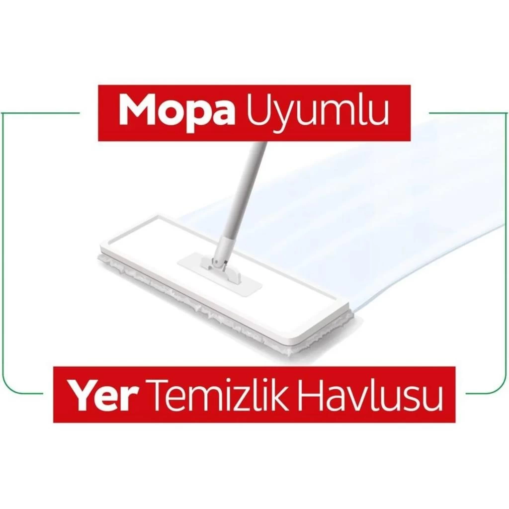 Sleepy Yer Temizlik Havlusu Mop Uyumlu 50 Adet Beyaz Sabun - Görsel 5