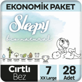 SleepyBioNaturalBebekBezi2LiJumbo7Beden20-30Kg28Adet
