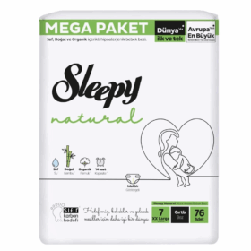 SleepyNaturalBebekBeziMegaFırsatPaketi7Beden20-30Kg76Adet