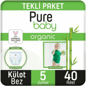 SleepyPureBabyOrganikKülotBezJumbo5Beden11-20Kg40Adet