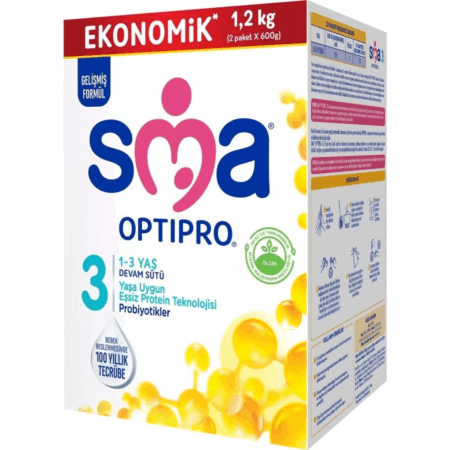 Çocuk SMA Optipro Probiyotik 3 Bebek Devam Sütü 1-3 Yaş 1200 Gr