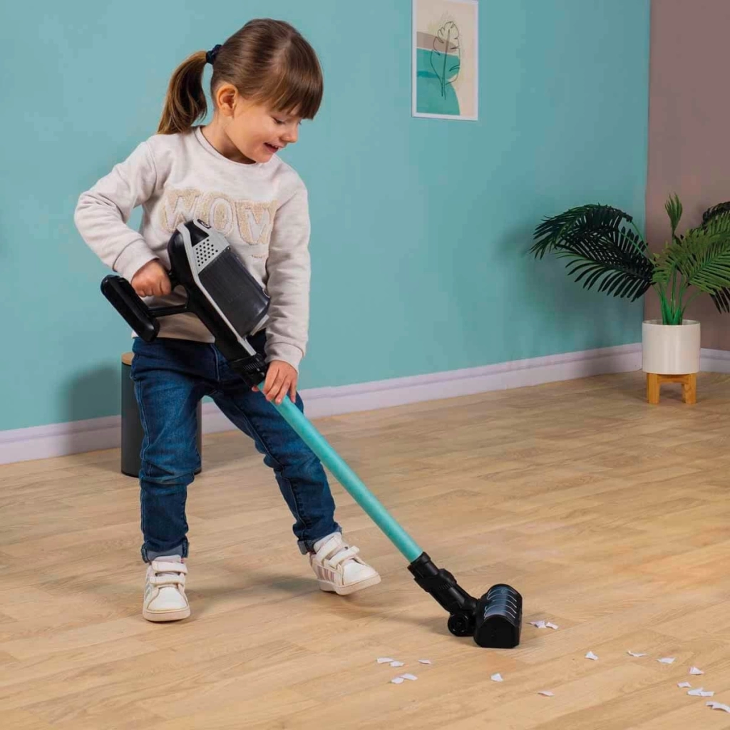 Çocuk Sesli ve Işıklı Oyuncak Dikey Süpürge – Gerçekçi Temizlik Deneyimi 78CM - Görsel 4