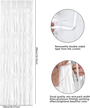 Eğitici Oyuncak Soft Beyaz Renk Duvar ve Kapı Perdesi İthal 100x200 cm