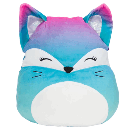 Çocuk Squishmallow Pembe Mavi Tilki Vickie 20 cm