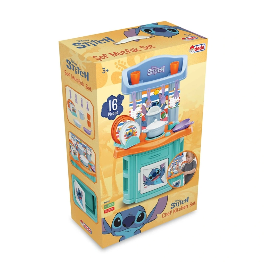 Eğitici Oyuncak Stitch Şef Mutfak Set - Görsel 2