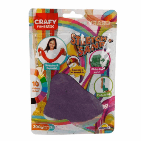 Çocuk Streç Oyun Kumu Mor 200 gr