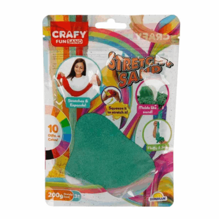 Çocuk Streç Oyun Kumu Yeşil 200 gr