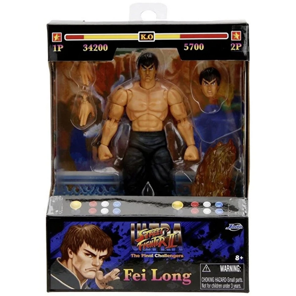 Street Fighter ll Fei-Long 6 Figure - Görsel 3