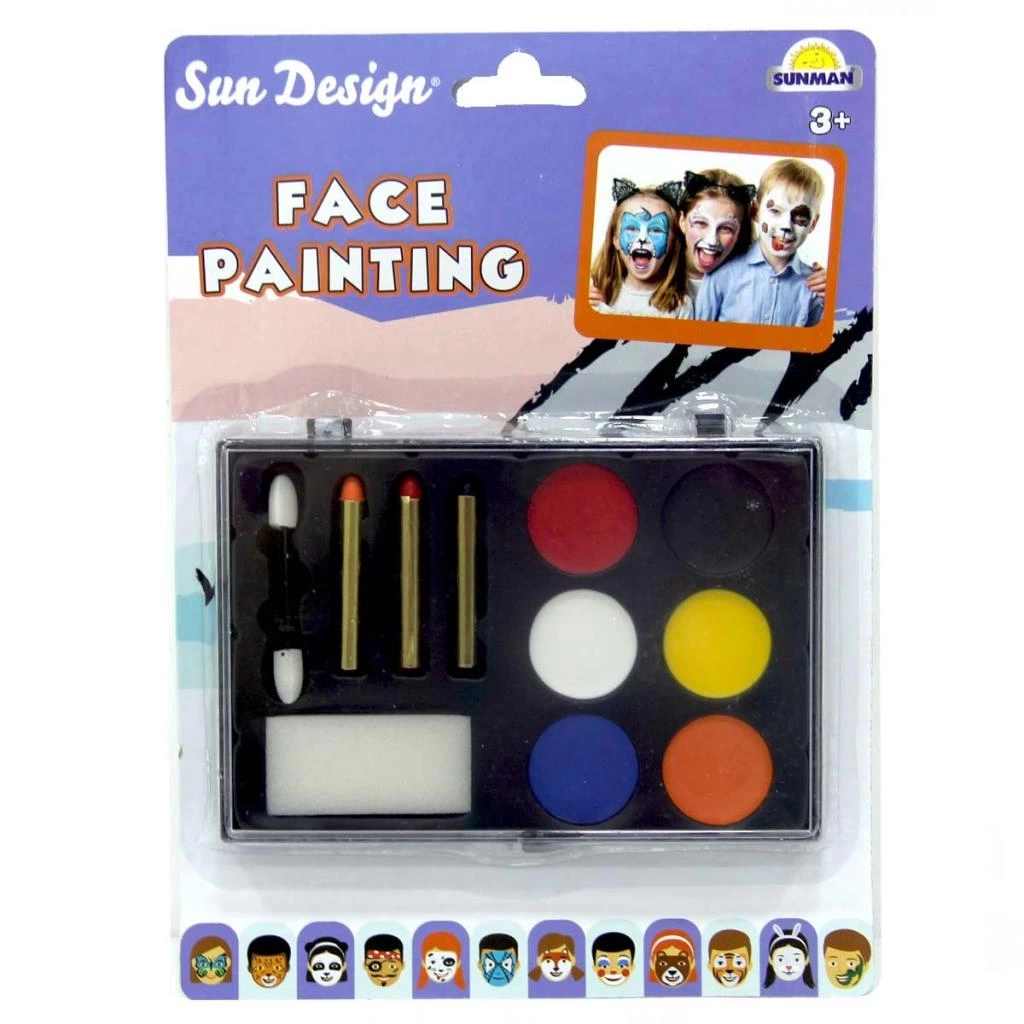 Yüz Boyası Çocuklar İçin Güvenli ve Renkli Boyama Seti